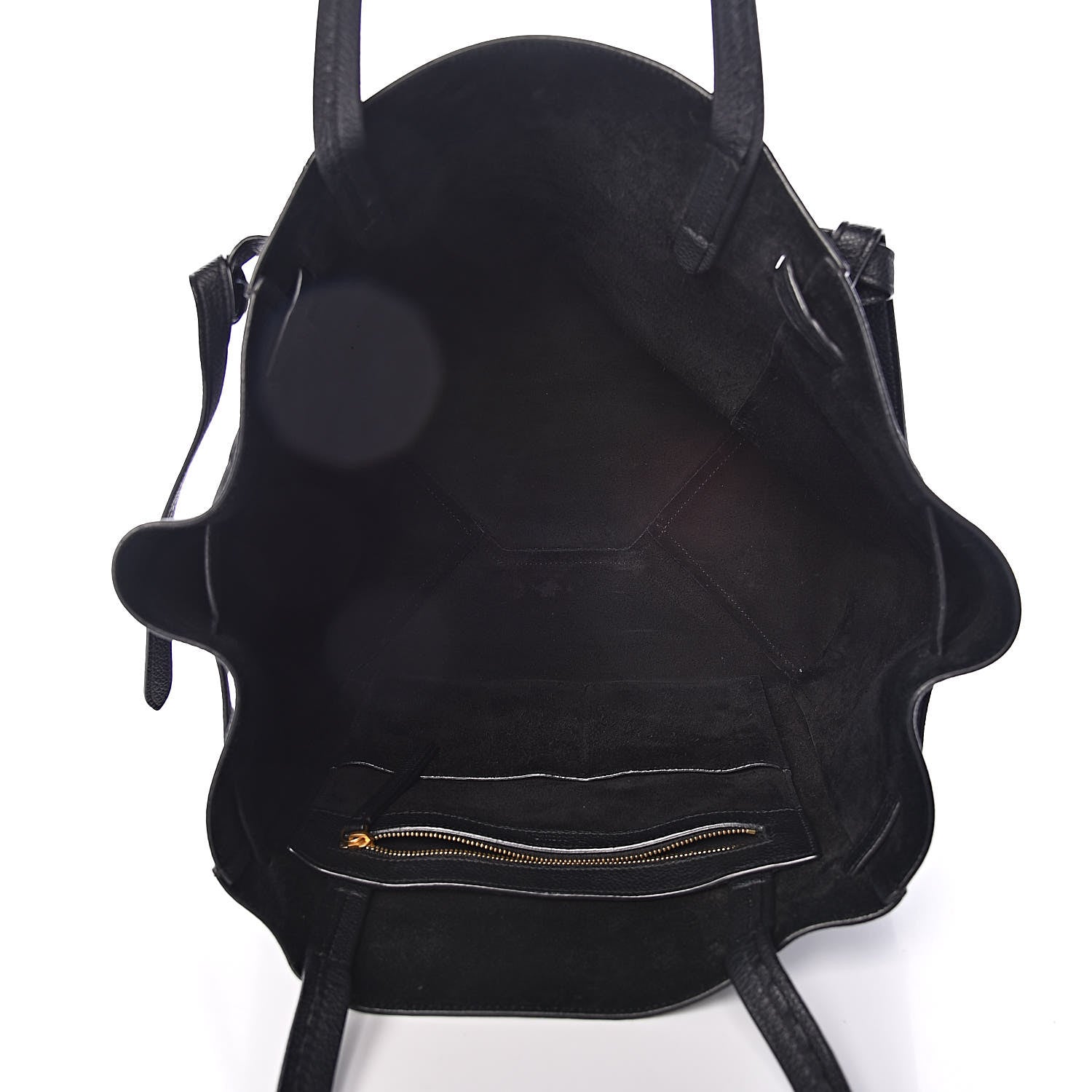 Celine Soft Grained Calfskin Small Belt Cabas Phantom Black 5 of 16