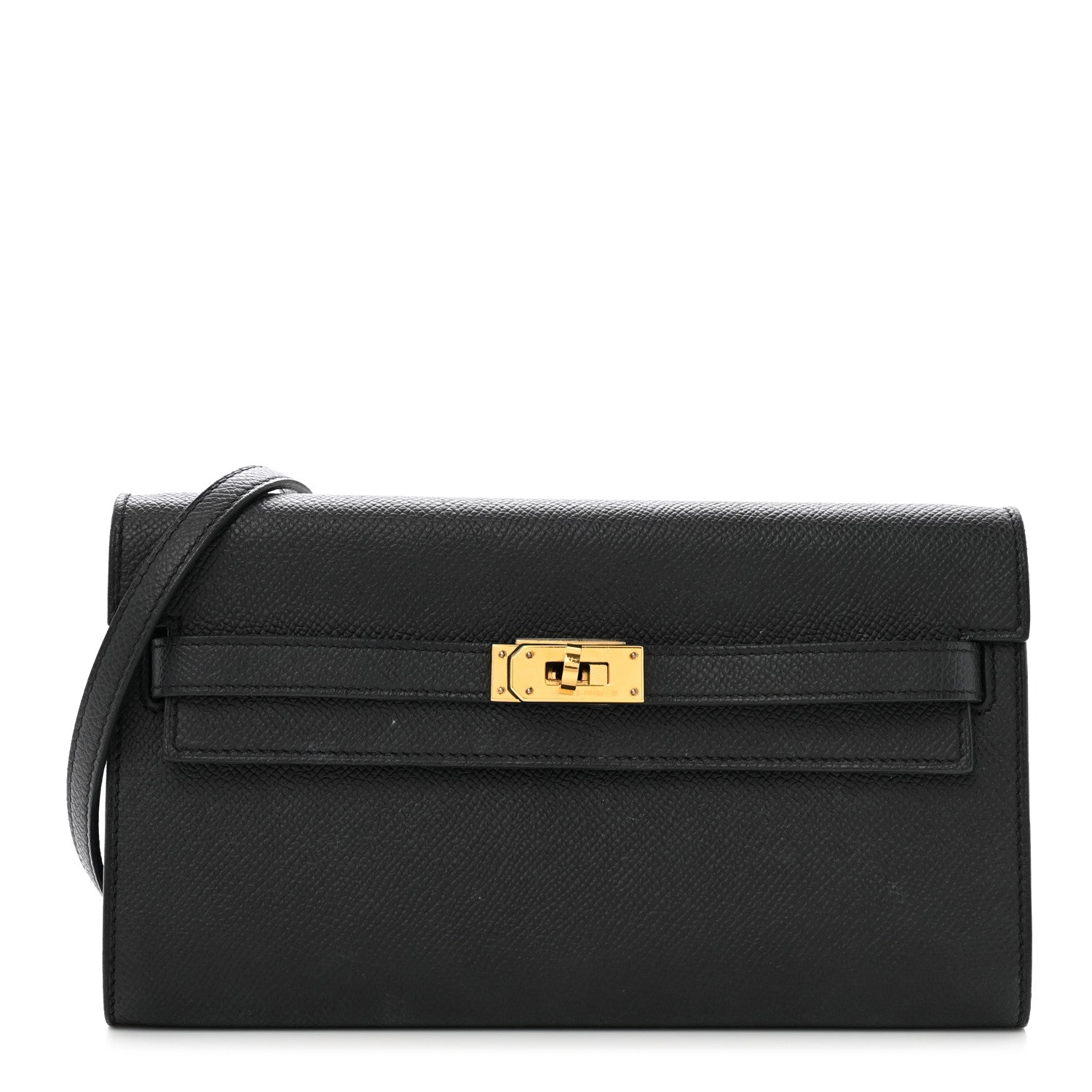 Hermes Epsom Kelly Wallet To Go Black 1 of 15