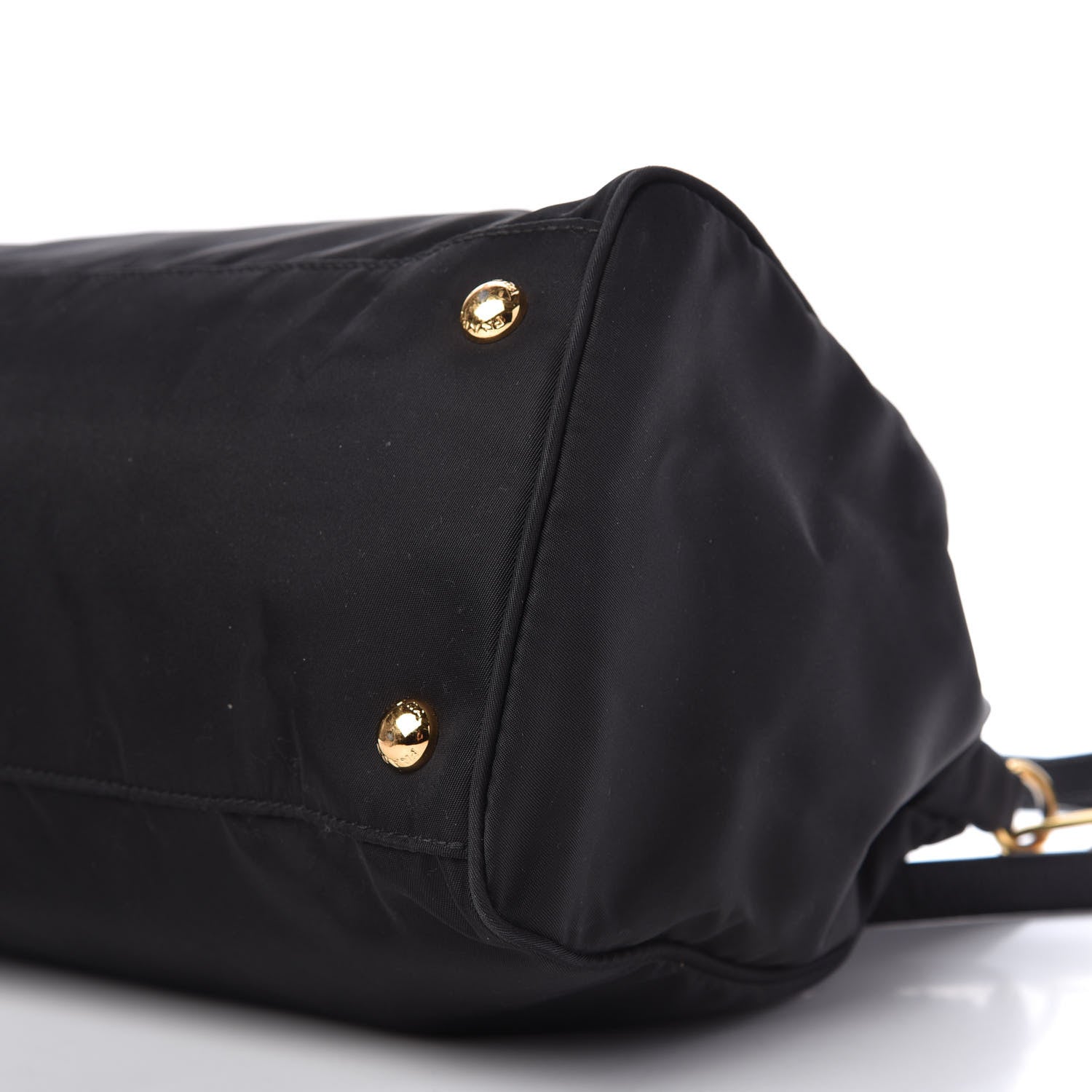 Prada Tessuto Nylon Saffiano Tote Black 7 of 13