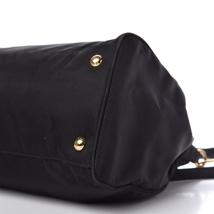 Prada Tessuto Nylon Saffiano Tote Black 7 of 13