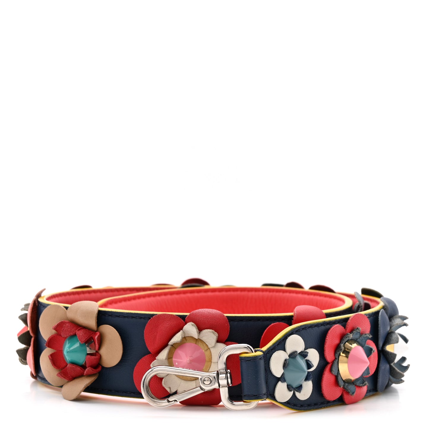 Vitello Dolce Flowerland Studded Strap You Blue Corallo Multicolor