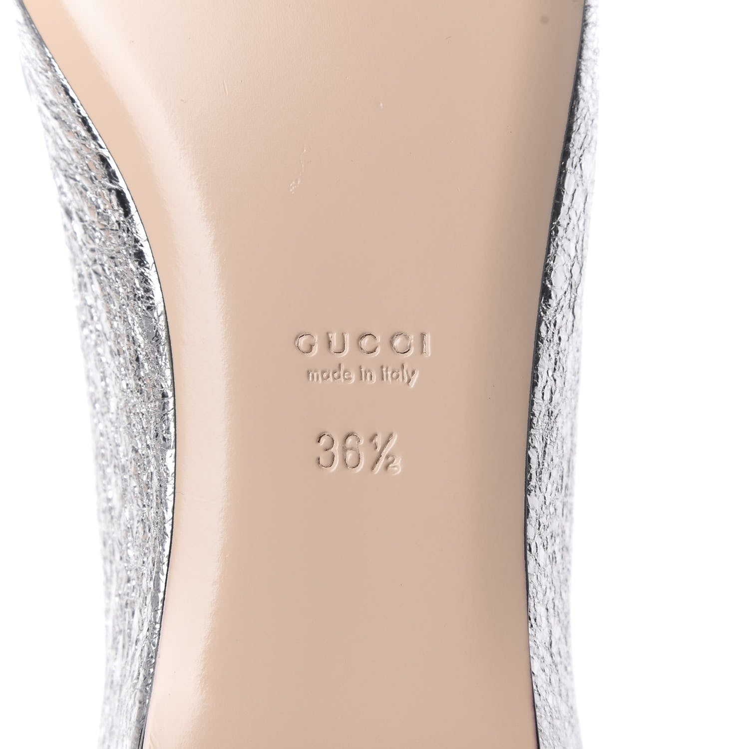 Gucci Galassia GG Marmont Fringe Flats 36.5 Argento 7 of 9