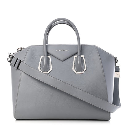Givenchy Sugar Goatskin Kenya Metal Medium Antigona Pearl Grey 1 of 8
