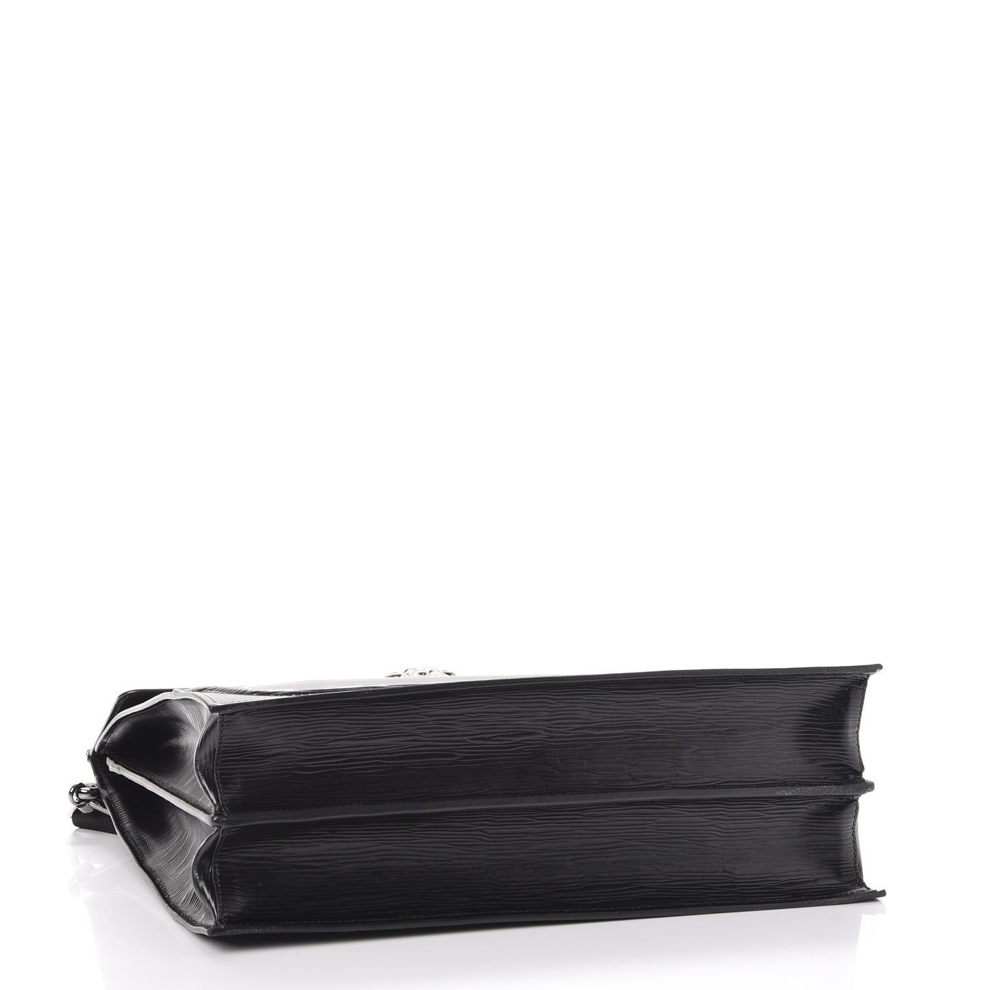 Legno Calfskin Palazzo Top Handle Briefcase Black