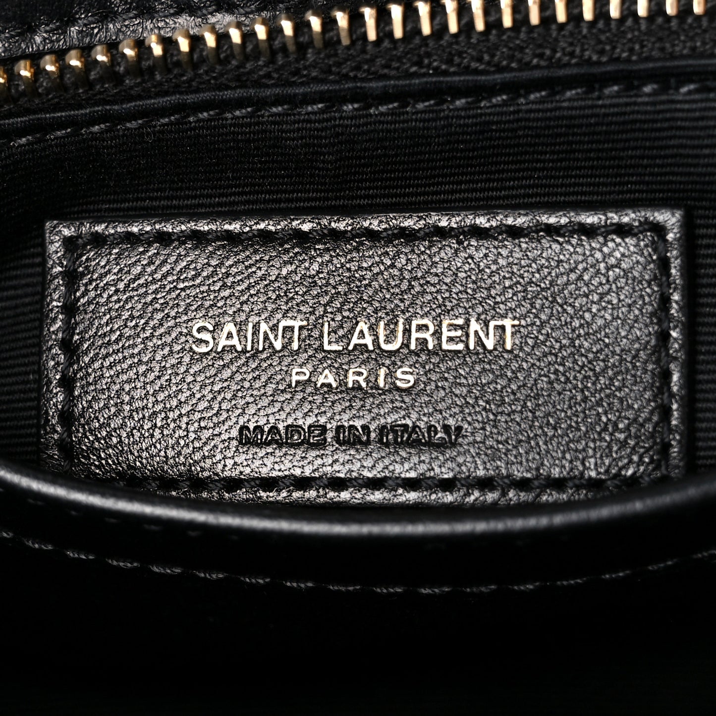 Calfskin Y Quilted Monogram Toy Loulou Crossbody Bag Black