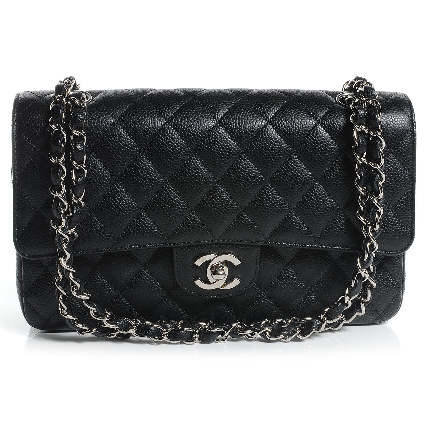 Chanel Caviar Quilted Medium Double Flap Black 1 of 7