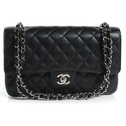 Chanel Caviar Quilted Medium Double Flap Black 1 of 7