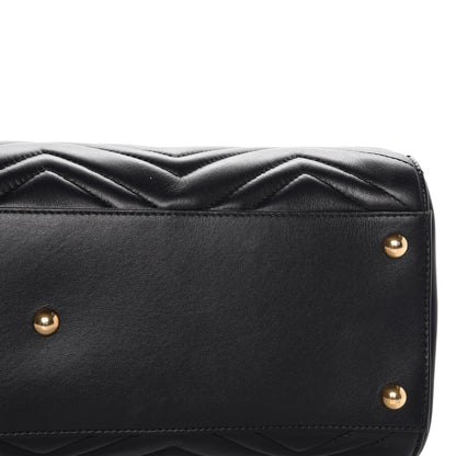 Gucci Calfskin Matelasse Medium GG Marmont Tote Black 9 of 10
