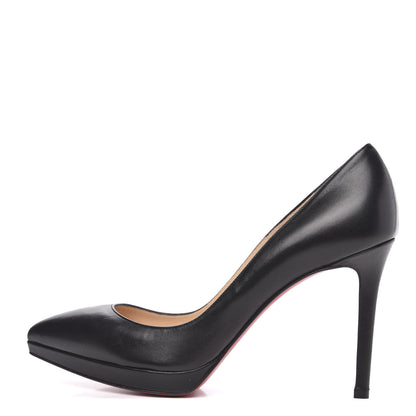 Christian Louboutin Shiny Nappa Pigalle Plato 100 Pumps 39.5 Black 1 of 9