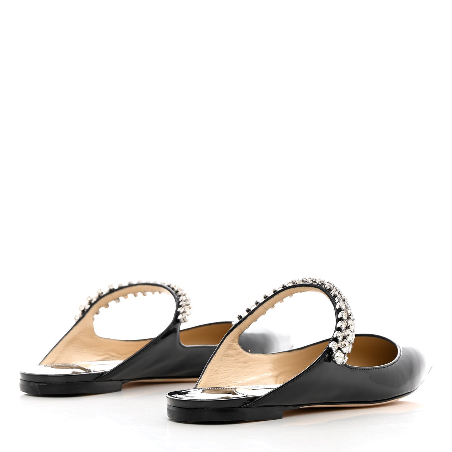 Patent Calfskin Bing 100 Mules 39.5 Black