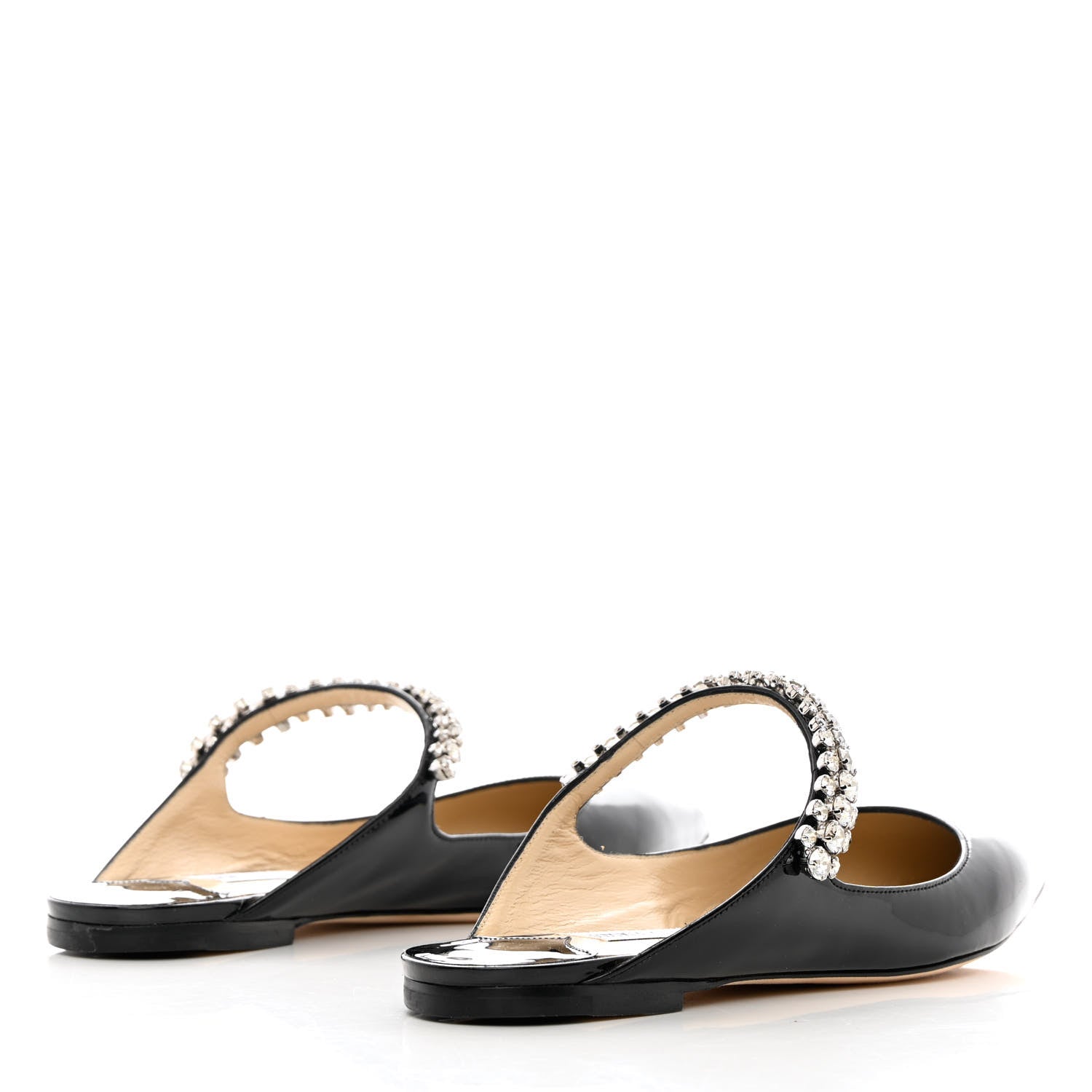 Jimmy Choo Patent Calfskin Bing 100 Mules 39.5 Black 4 of 8
