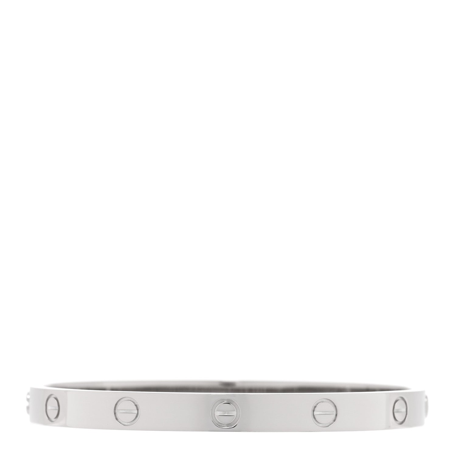 Cartier 18K White Gold LOVE Bracelet 18 2 of 8