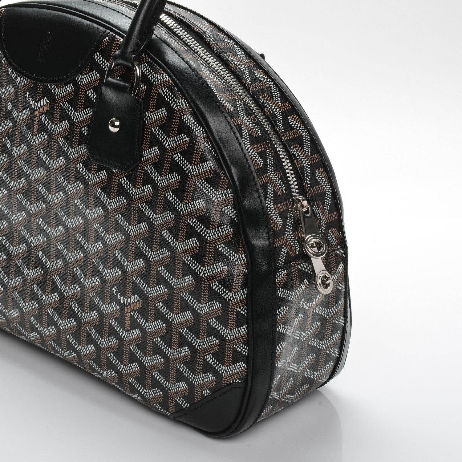 Goyard Goyardine Saint Jeanne MM Bowler Black 6 of 10