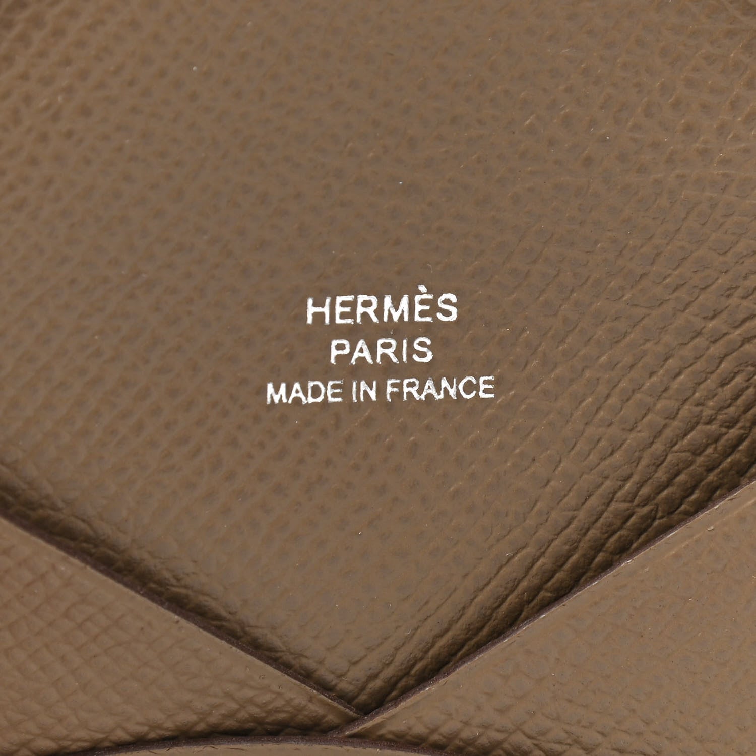 Hermes Epsom Calvi Card Case Etoupe 6 of 7