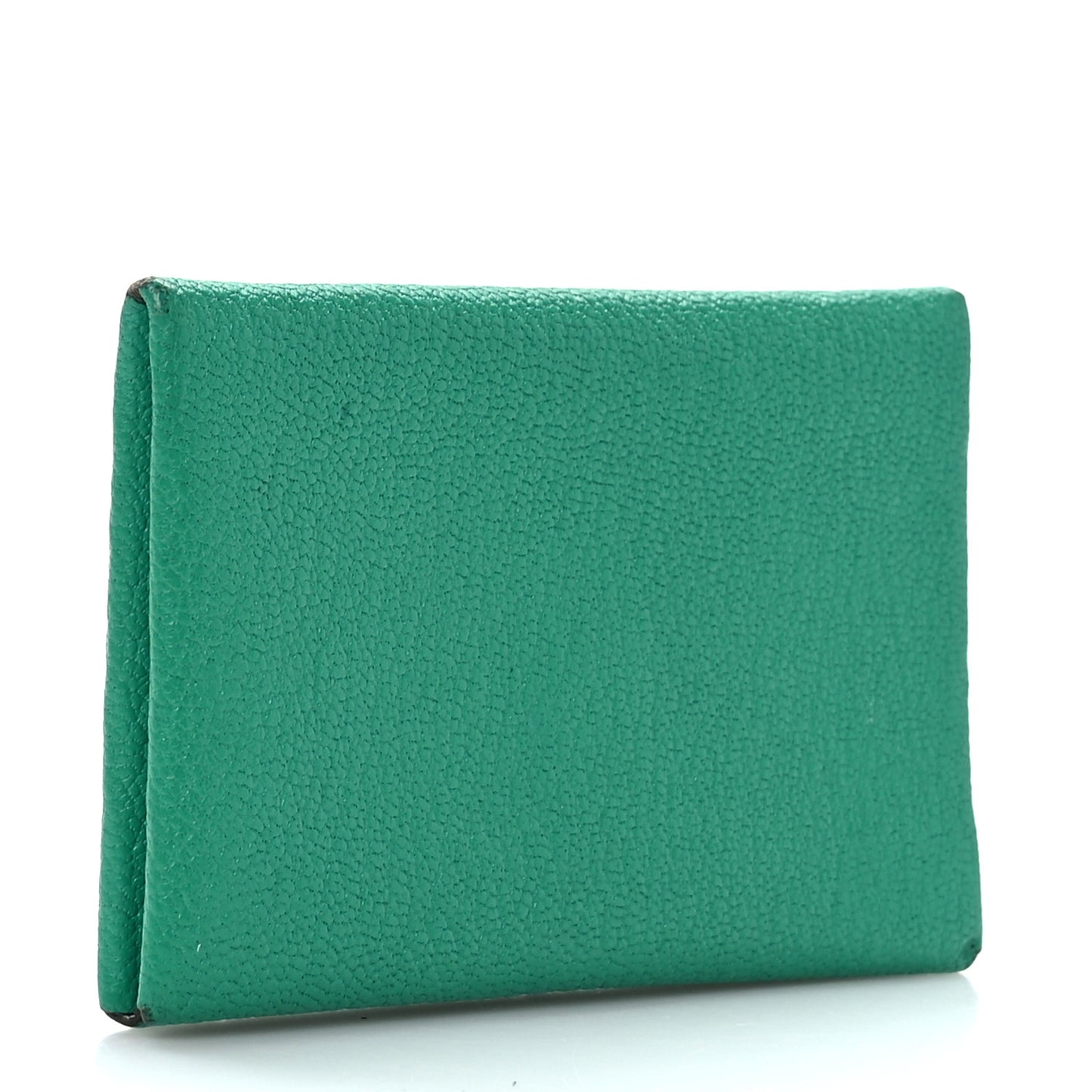 Chevre Mysore Verso Calvi Card Case Menthe Bleu Brume