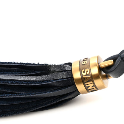 Saint Laurent Calfskin Matelasse Monogram Lou Camera Bag Deep Marine 11 of 15
