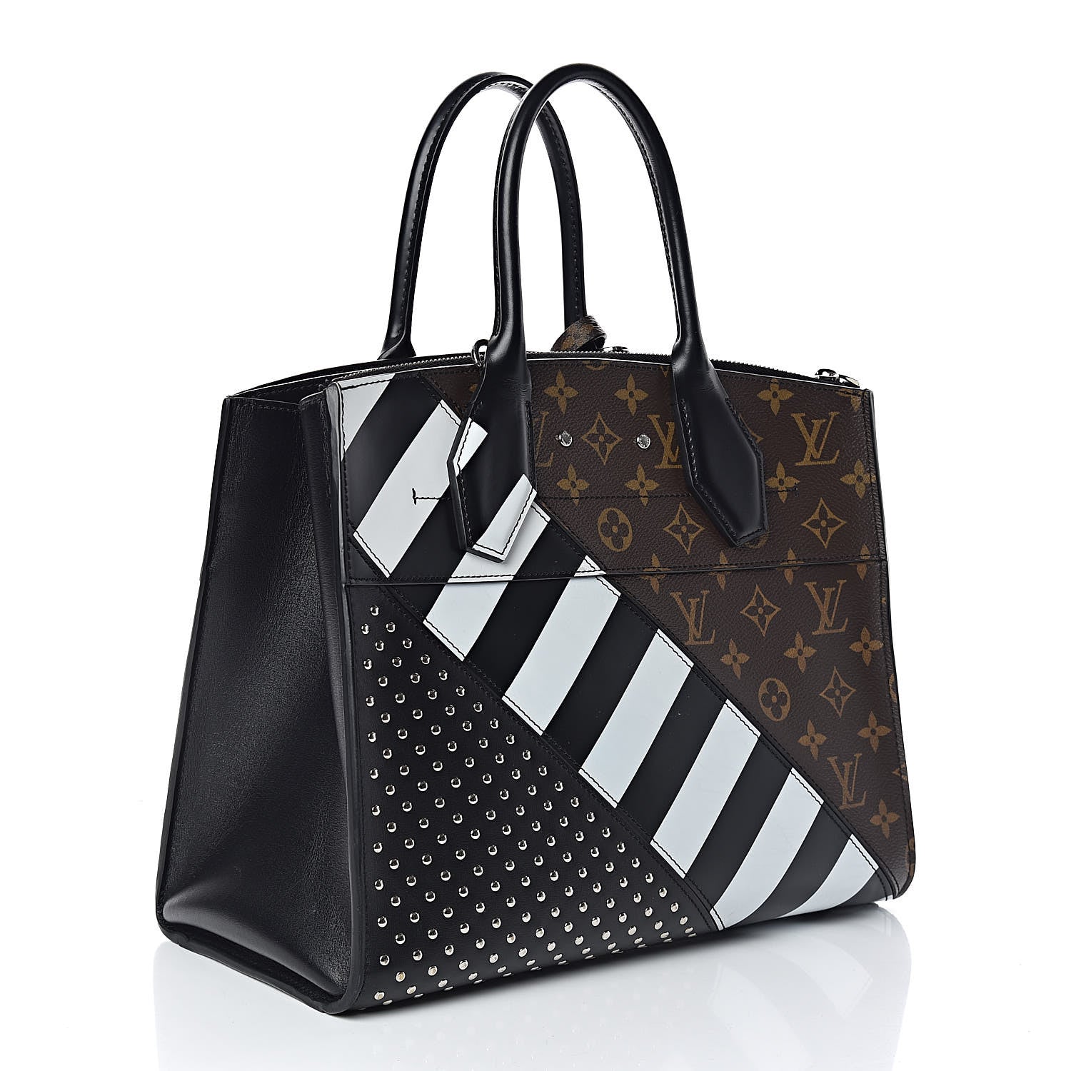 Louis Vuitton Calfskin Monogram City Steamer MM 3 of 10