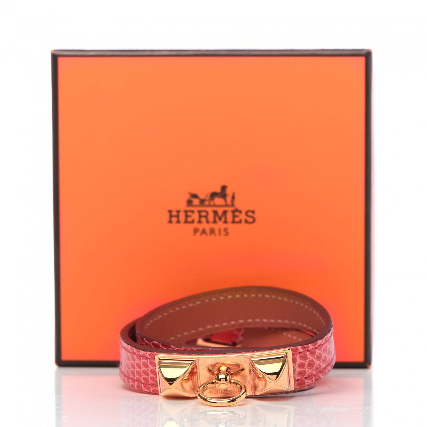 Lizard Rivale Double Tour Bracelet XS Bougainvillea