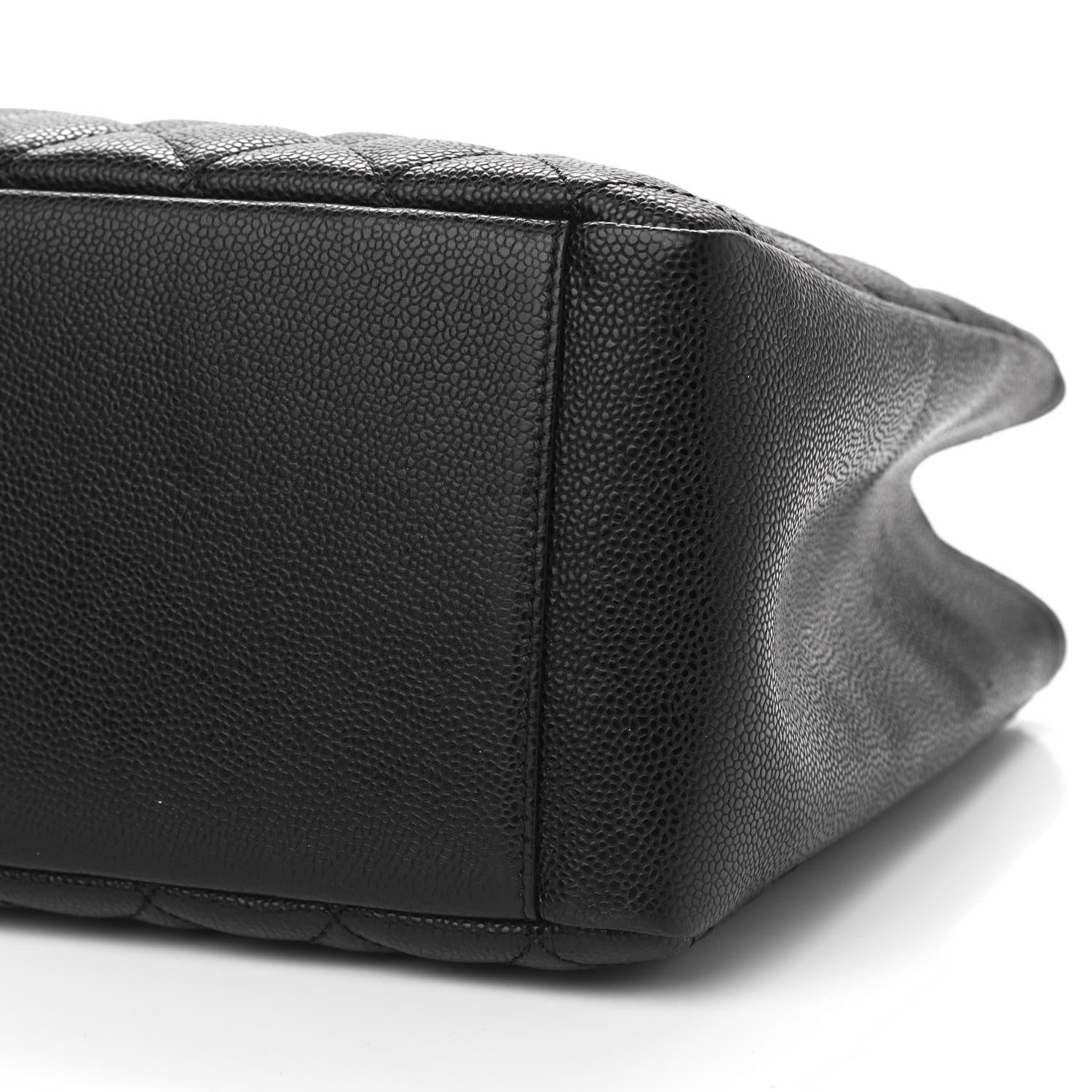 Chanel Caviar Quilted Grand Shopping Tote GST Black 9 of 11