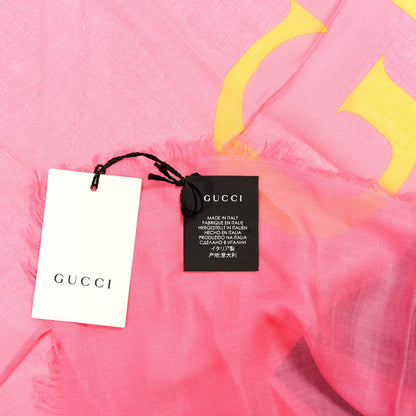 Gucci Modal Silk Gucci Two Shawl Fuxia 3 of 3