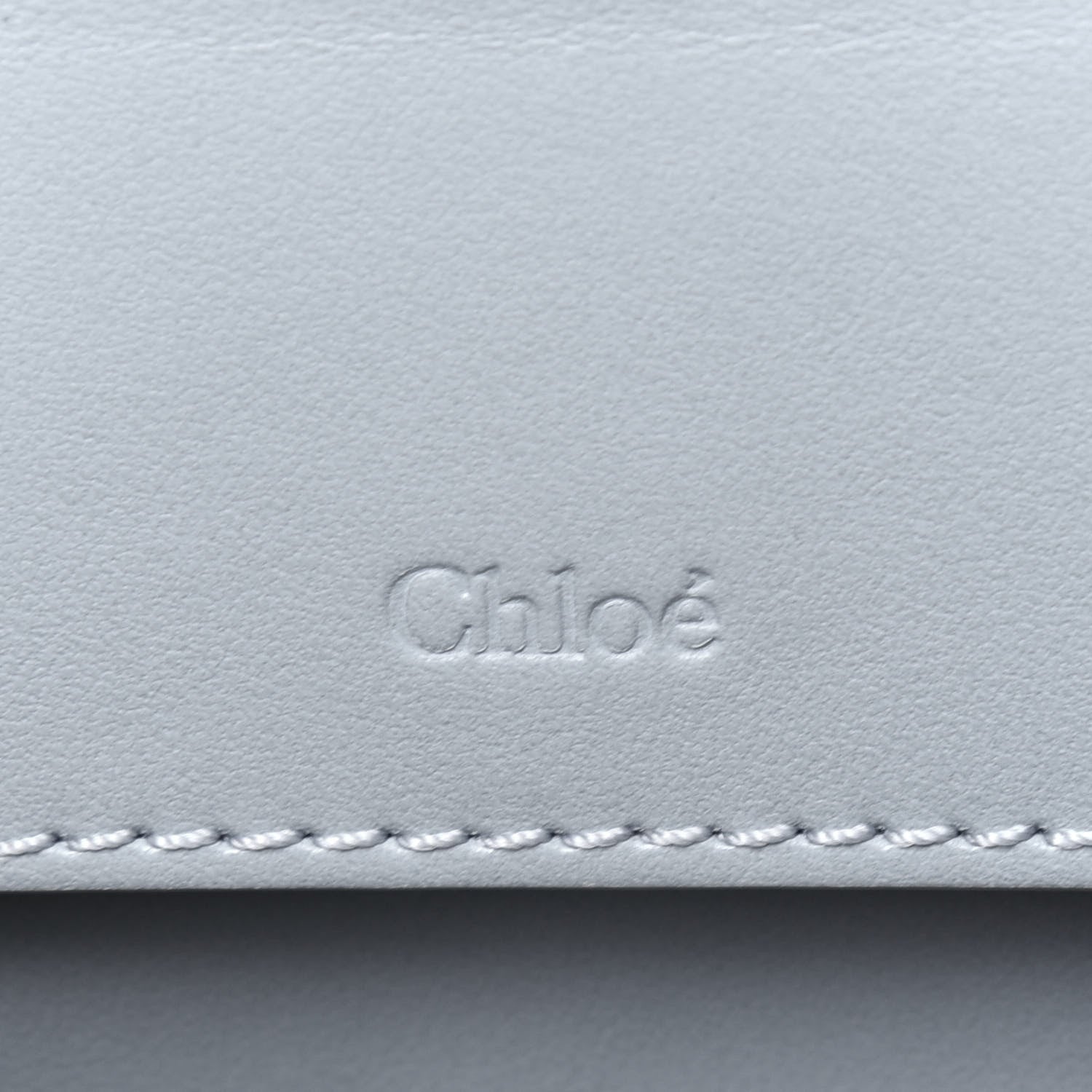 Chloe Shiny Calfskin Mini Vanity C Bag Faded Blue 7 of 20