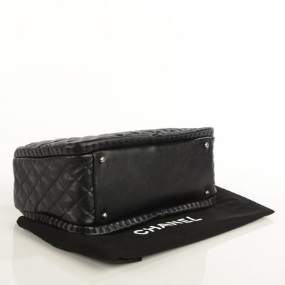 Chanel Calfskin Quilted Istanbul Small Tote Black 4 of 7