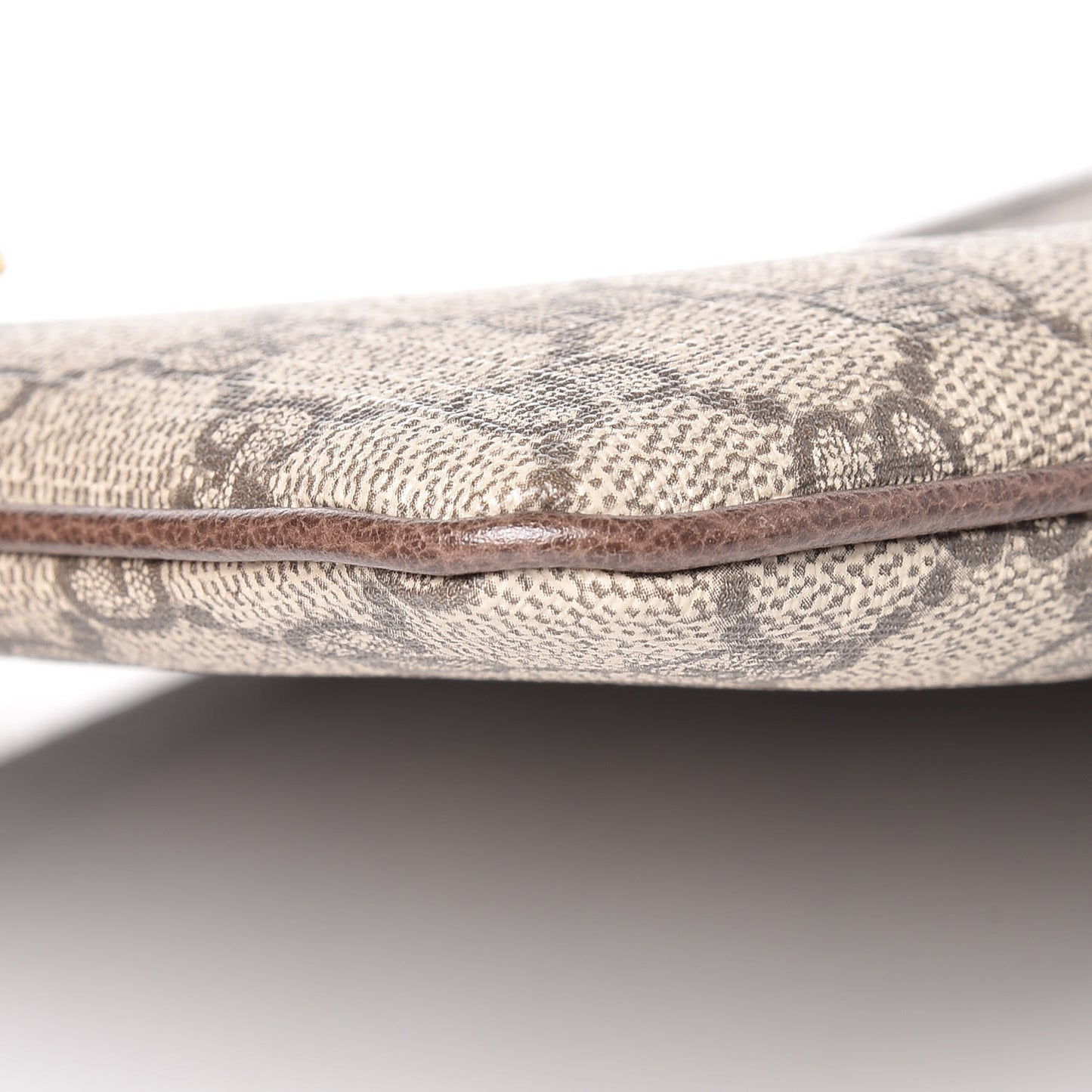 GG Supreme Monogram Large Ophidia Pouch Clutch Brown