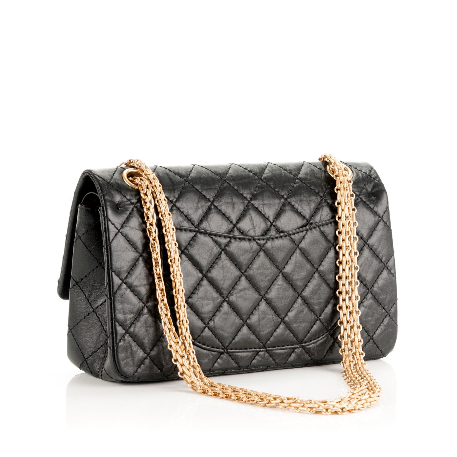 Chanel Aged Calfskin Lucky Charms 2.55 Reissue 225 Flap Black 4 of 8