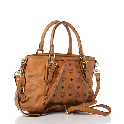 MCM Visetos Shoulder Bag Cognac 3 of 9
