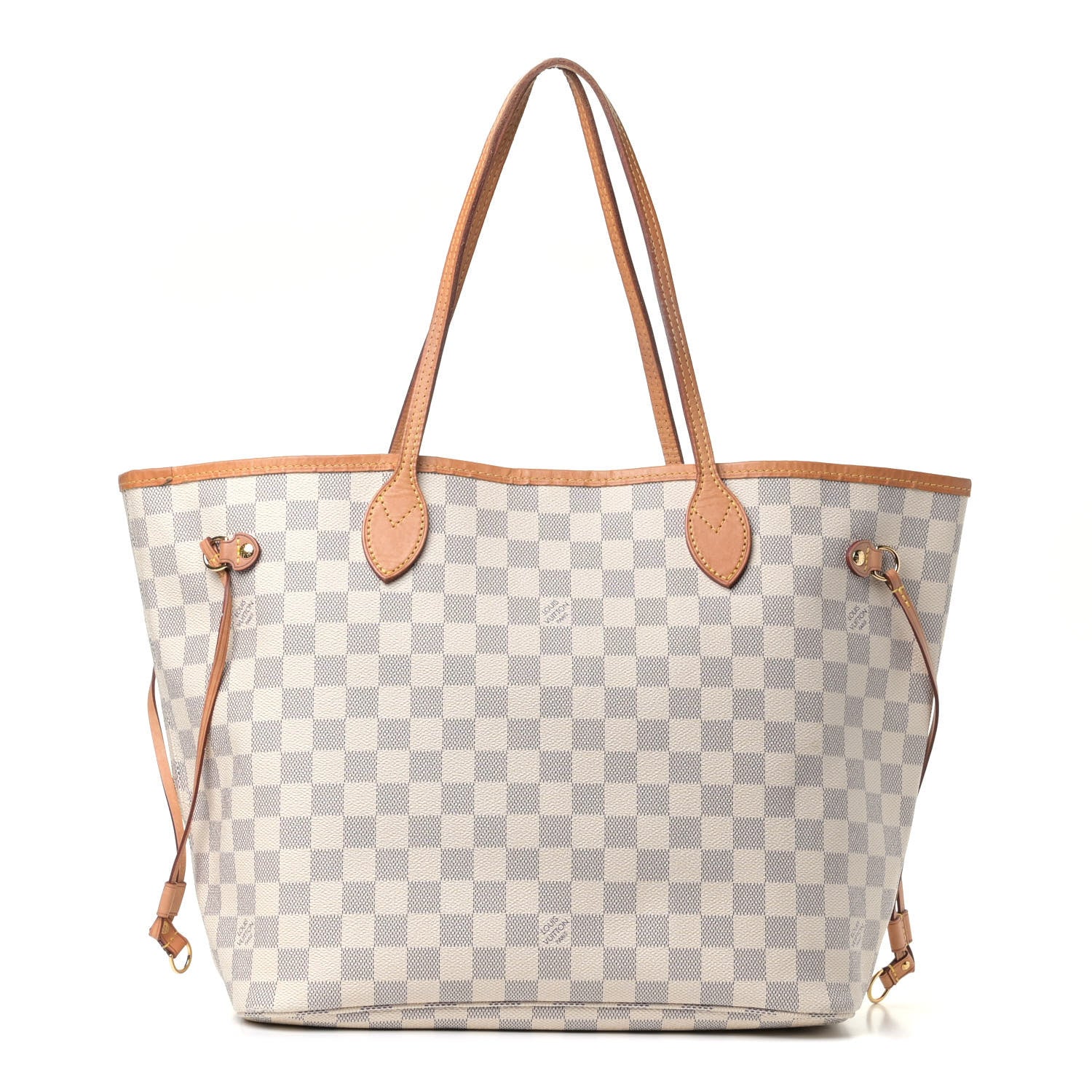 Louis Vuitton Damier Azur Neo Neverfull MM Rose Ballerine 1 of 9