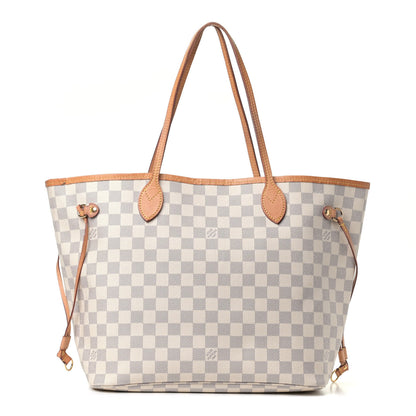 Louis Vuitton Damier Azur Neo Neverfull MM Rose Ballerine 1 of 9