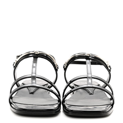 Gucci Calfskin Horsebit Divine Slingback Sandals 37 Black 2 of 8