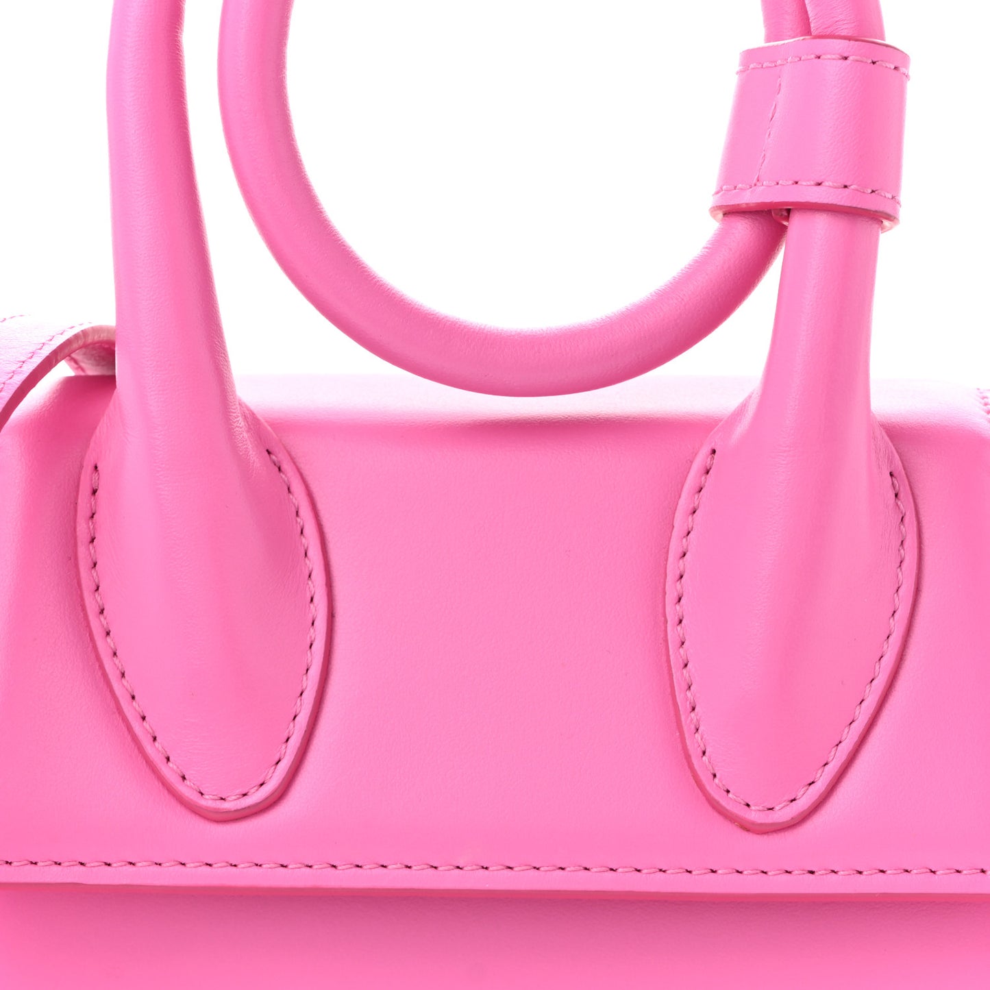 Calfskin Le Chiquito Noeud Dark Pink Dark Pink