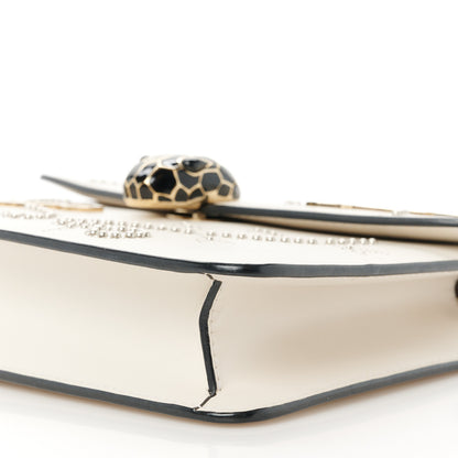 Bulgari Calfskin Studded Serpenti In Love Forever Crossbody Bag White 11 of 11