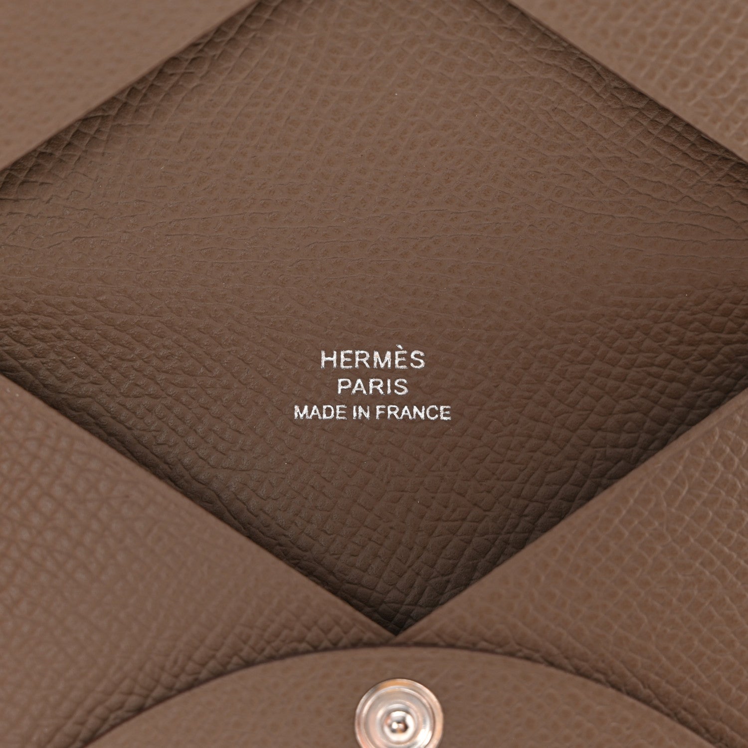 Hermes Epsom Calvi Card Case Etoupe 6 of 8