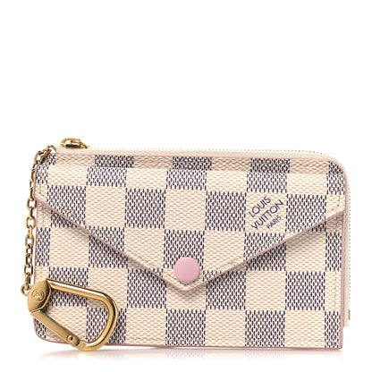 Louis Vuitton Damier Azur Recto Verso Card Holder Rose Ballerine 1 of 6