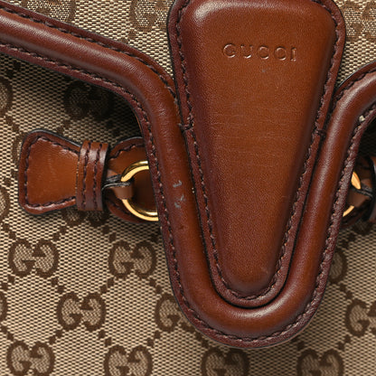 Gucci Monogram Medium Lady Web Shoulder Bag Beige Cuir 12 of 14