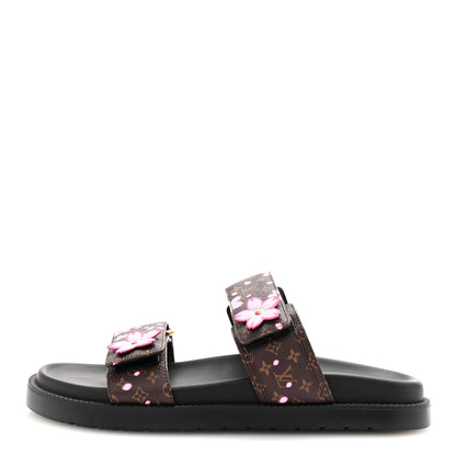 Louis Vuitton LV X TM Monogram LV Sunset Flat Comfort Mule 40 Sakura Brown 1 of 10
