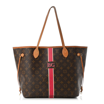 Louis Vuitton Monogram My LV Heritage Neverfull MM Fuchsia White 1 of 12