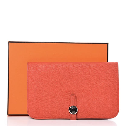 Hermes Togo Dogon Duo Wallet Capucine 9 of 9