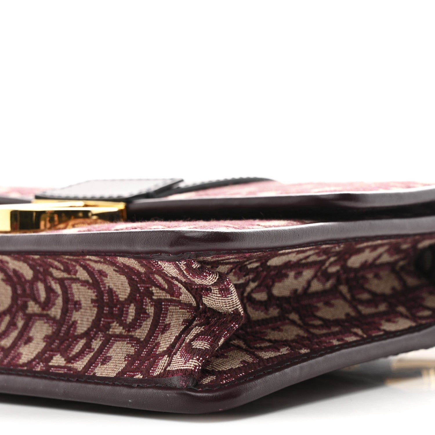 Christian Dior Oblique 30 Montaigne Flap Bag Burgundy 10 of 10