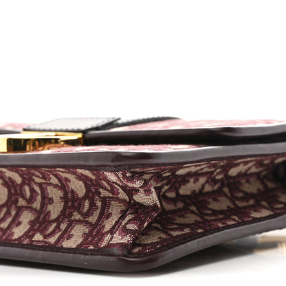 Christian Dior Oblique 30 Montaigne Flap Bag Burgundy 10 of 10