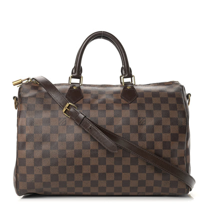 Louis Vuitton Damier Ebene Speedy Bandouliere 35 1 of 26