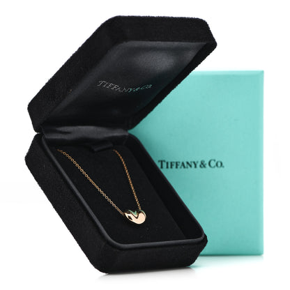 Tiffany 18K Rose Gold 12mm Elsa Peretti Bean Pendant Necklace 5 of 5