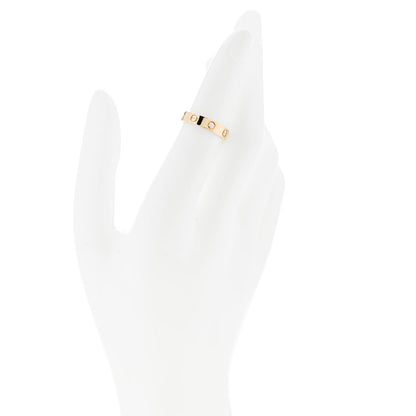 Cartier 18K Yellow Gold Diamond 4mm LOVE Ring 50 5.25 2 of 5