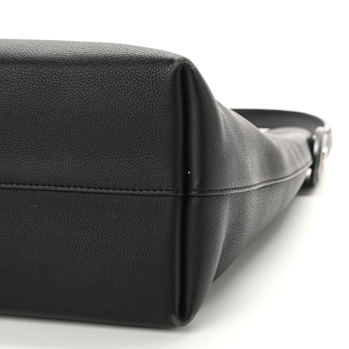Calfskin Lockme Hobo Black