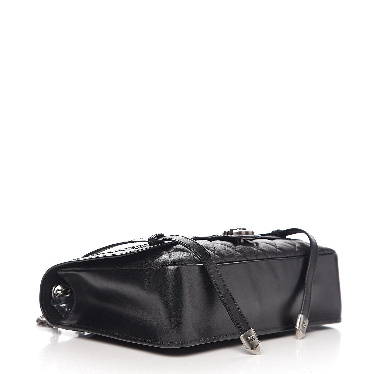 Chanel Studded Calfskin Lambskin Paris Dallas Flap Black 3 of 15