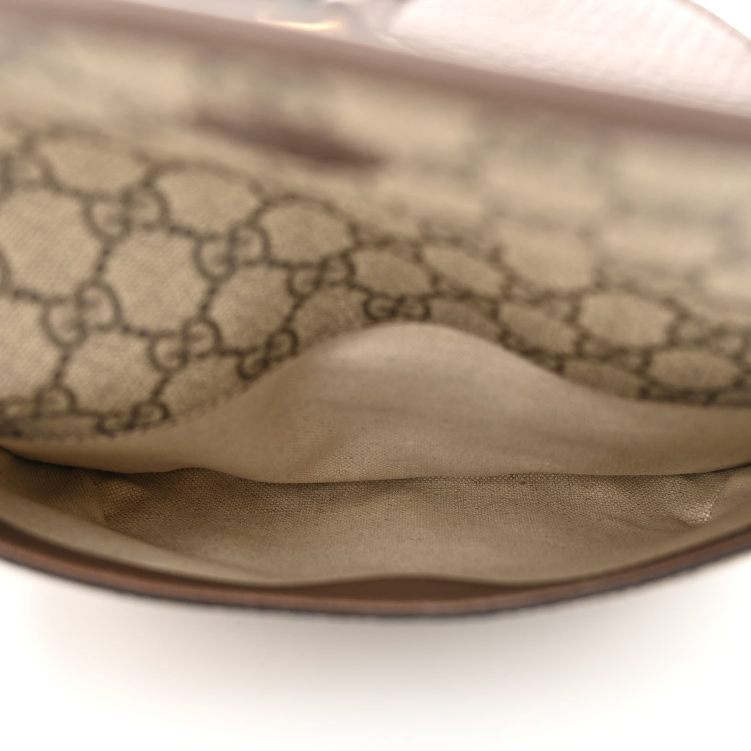Gucci GG Supreme Monogram Web Small Neo Vintage Double Flap Messenger Bag Beige New Acero 7 of 12