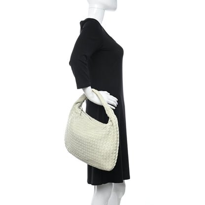 Bottega Veneta Nappa Intrecciato Slit Medium Veneta Hobo Cream 2 of 10