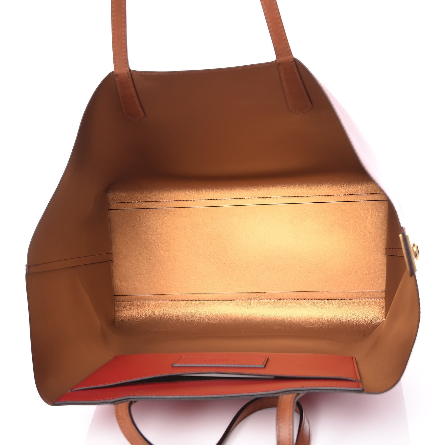 Calfskin Medium GV Shopper Tote Dark Red